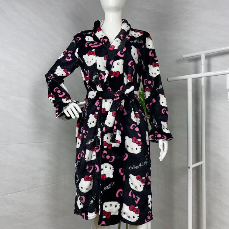 Bathrobe - Camisón Hello Kitty, nuevo albornoz cálido