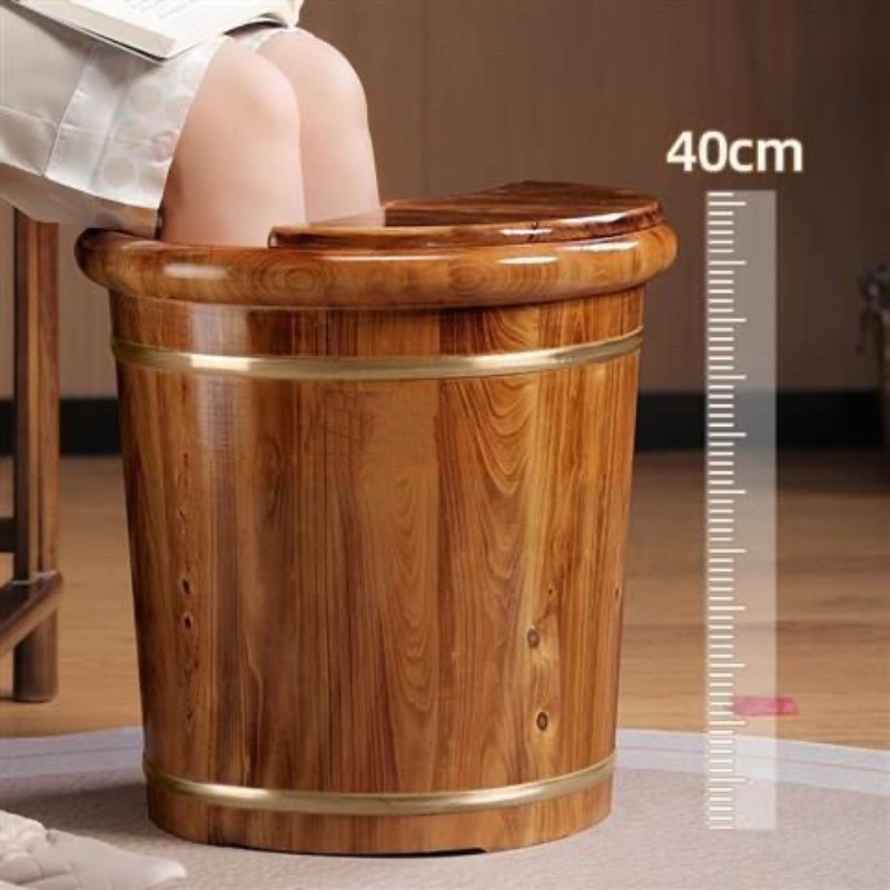 Spa Massager - Cubo de madera para remojar los