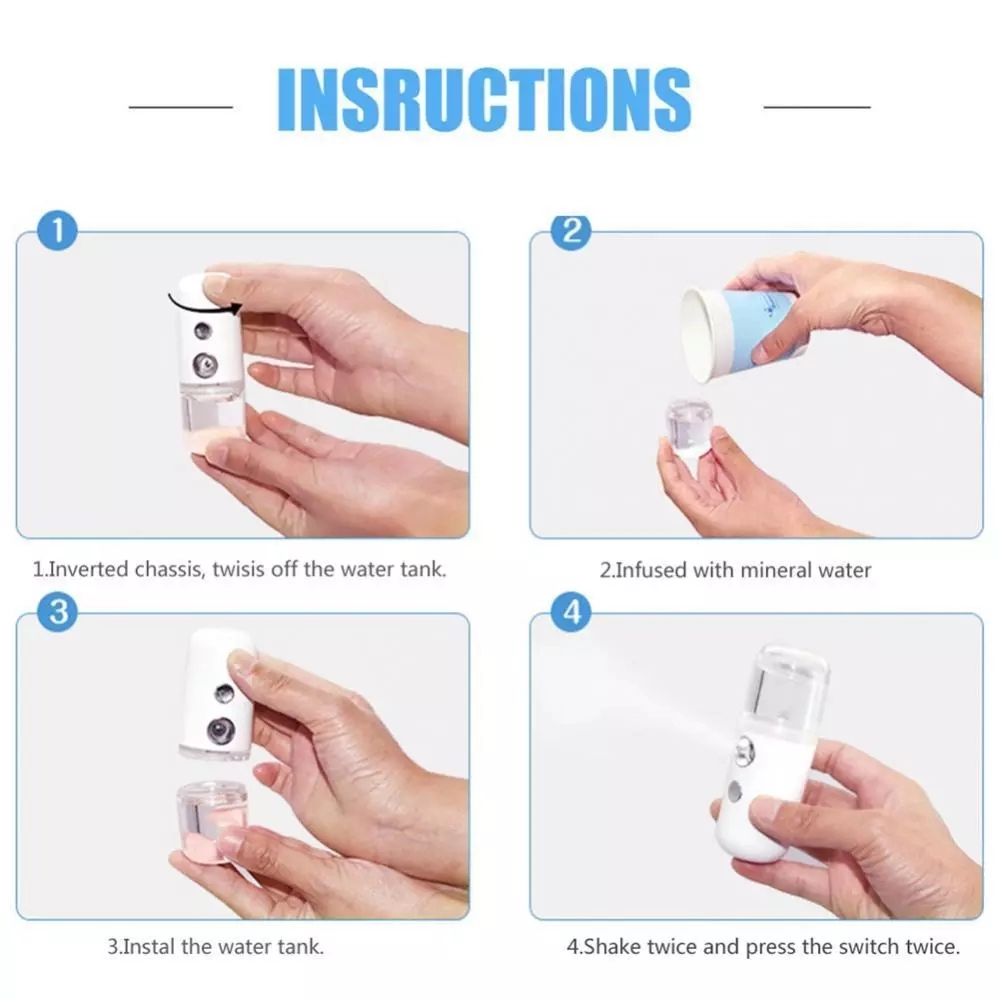 Nano pulverizador Facial portá - Face Steamer reseña y precio