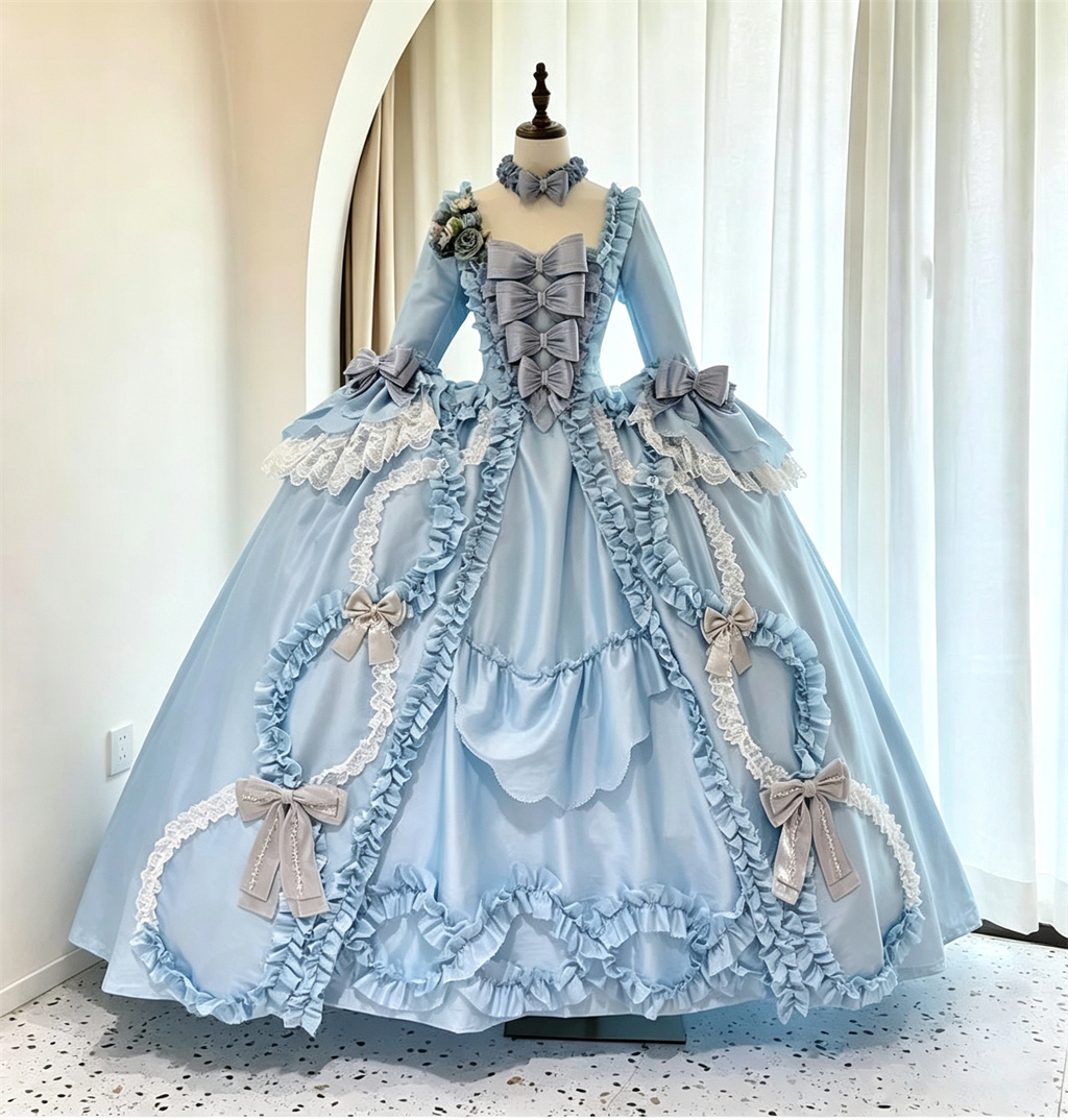 Vestido Azul Rococó del Siglo  - Bathrobe reseña y precio