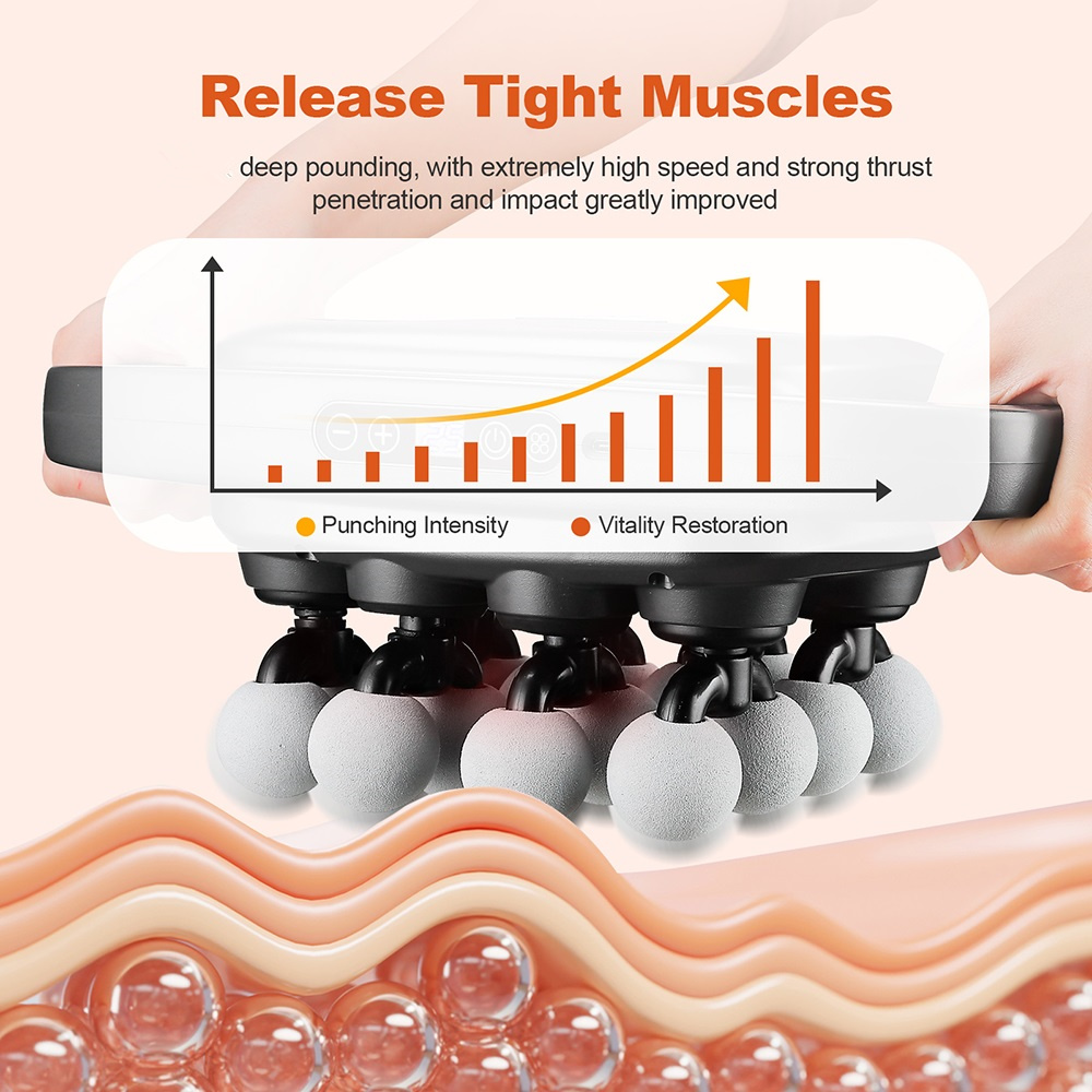 Pistola de Fascia de 16 cabeza - Massage Gun reseña y precio